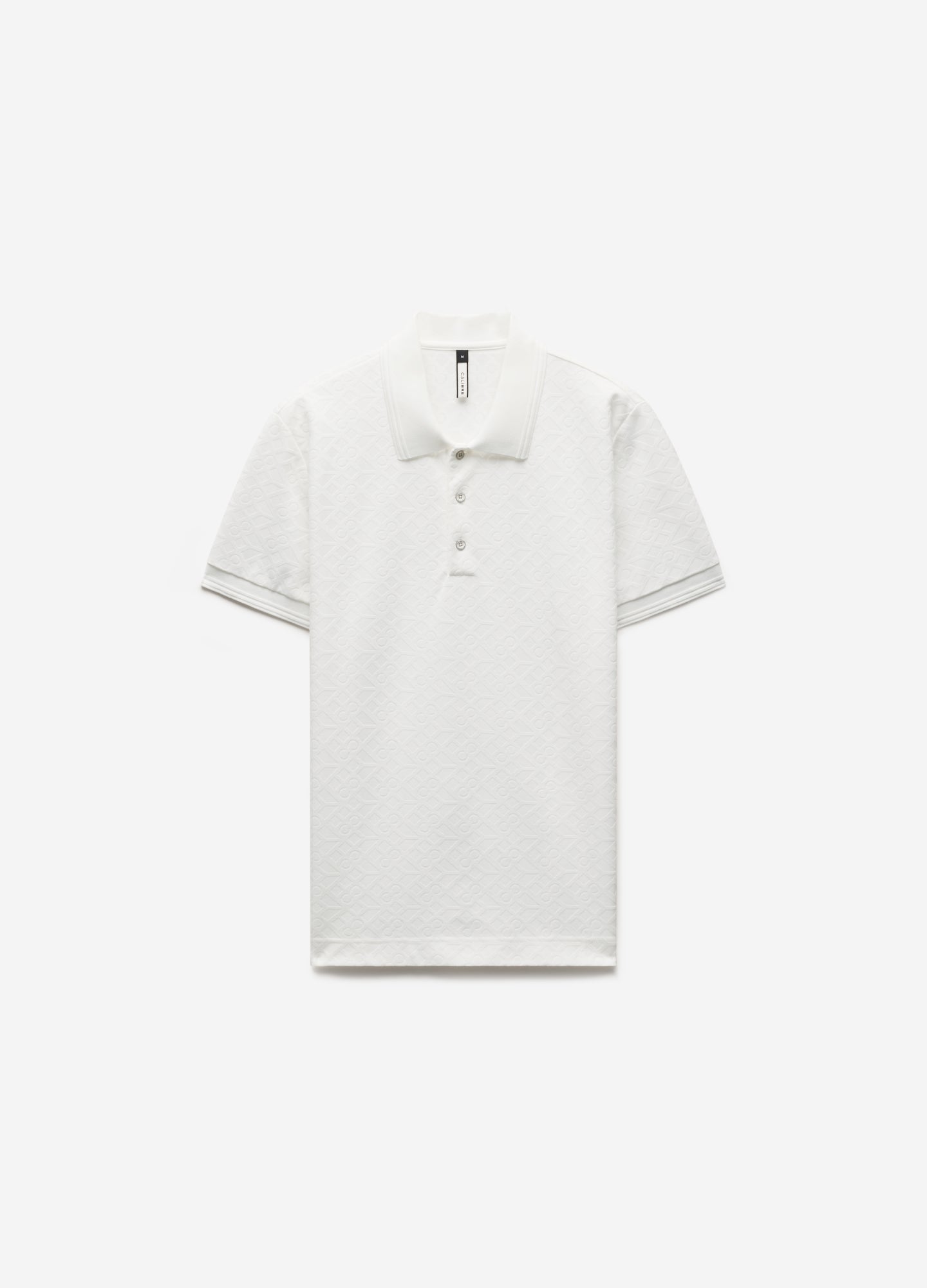 Solid Monogram Polo White