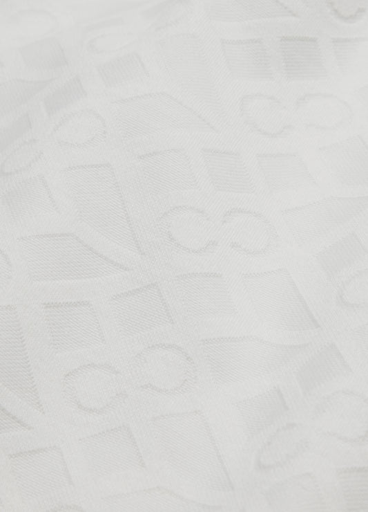 Solid Monogram Polo White