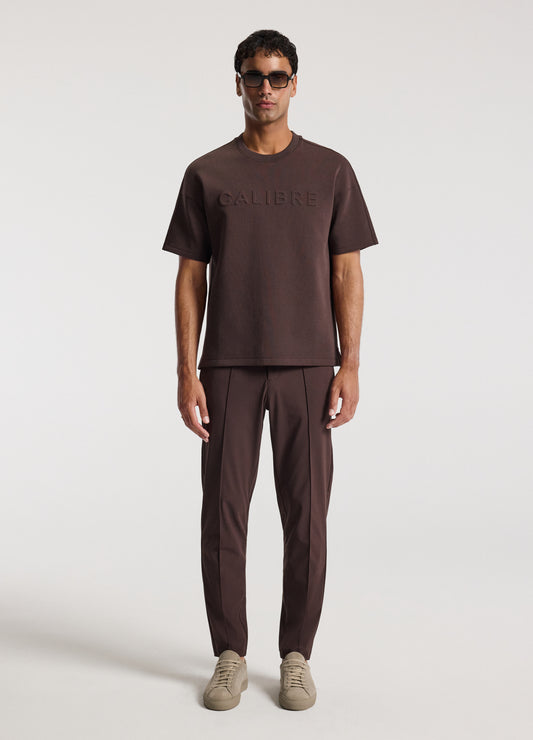 Relaxed Fit Logo Sweat T-shirt Mocha