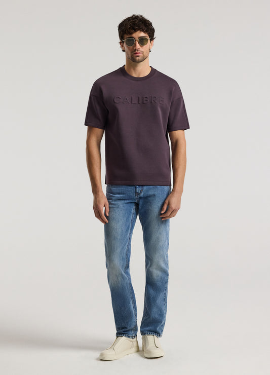 Relaxed Fit Logo Sweat T-shirt Plum