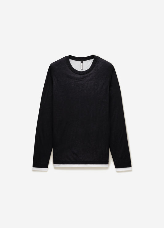 Long Sleeve Double Layer T-shirt Ink
