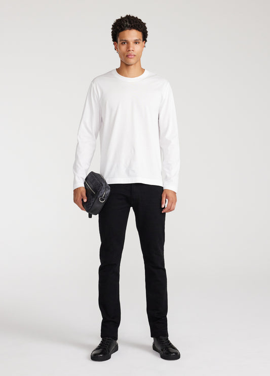 Long Sleeve Jersey Crew White