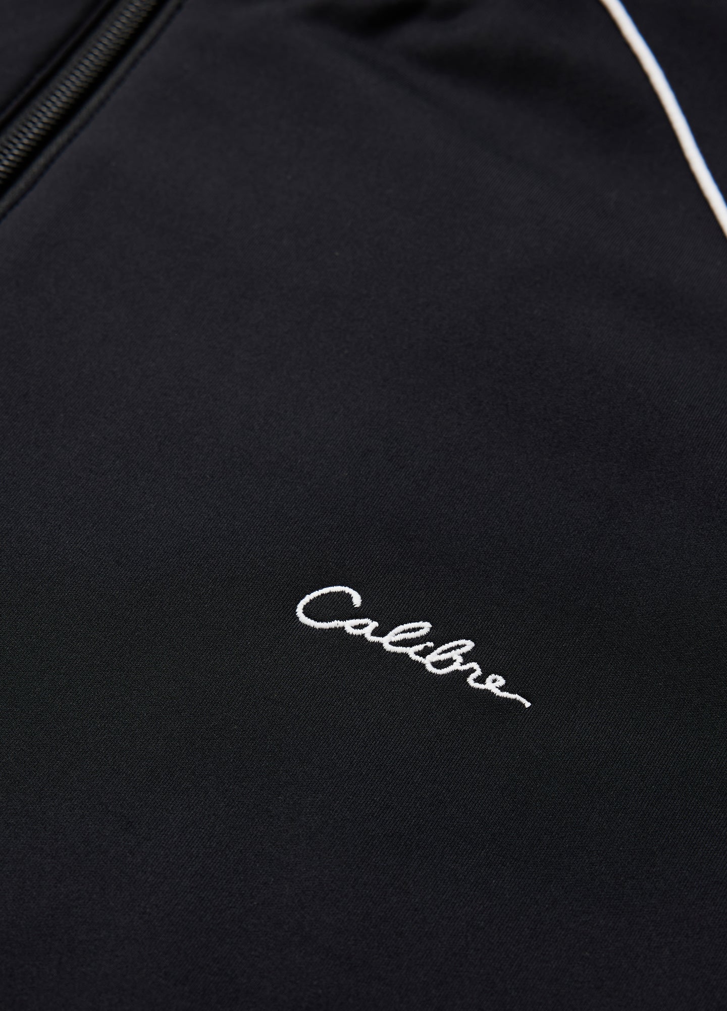 Contrast Jersey Track Jacket Black