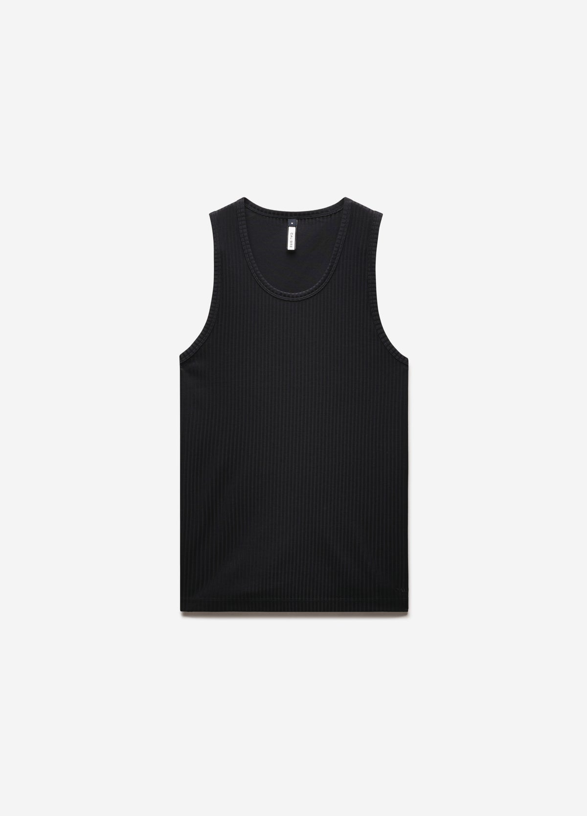 Ribbed Cotton Tank Black