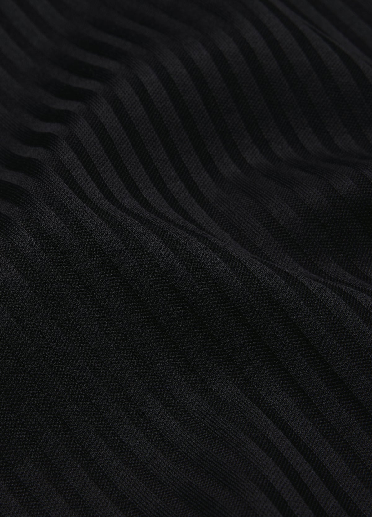 Ribbed Cotton Tank Black