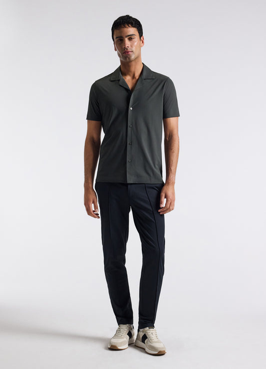Performance Cuban Collar Shirt Khaki