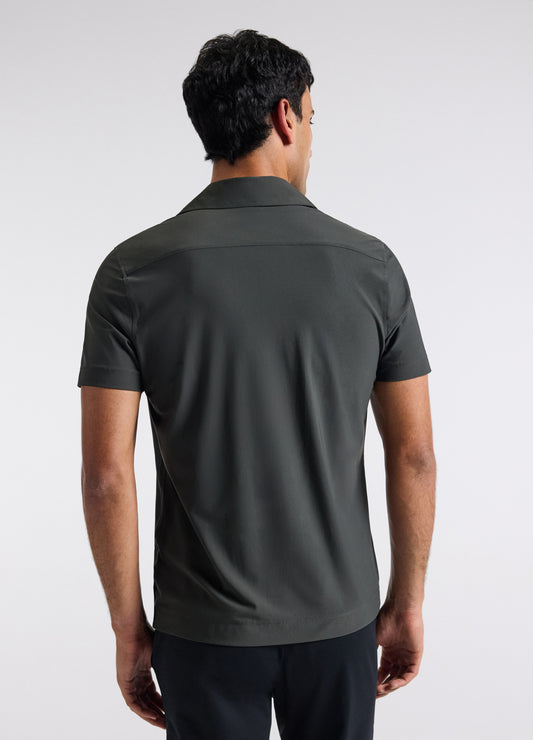 Performance Cuban Collar Shirt Khaki