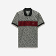 Chest Panel Jacquard Polo Wine