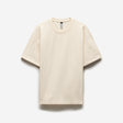 Loose Fit Crepe T-shirt Cream