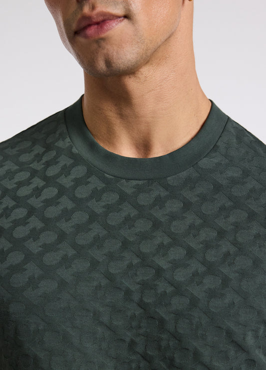 Monogram Jacquard T-shirt Fern