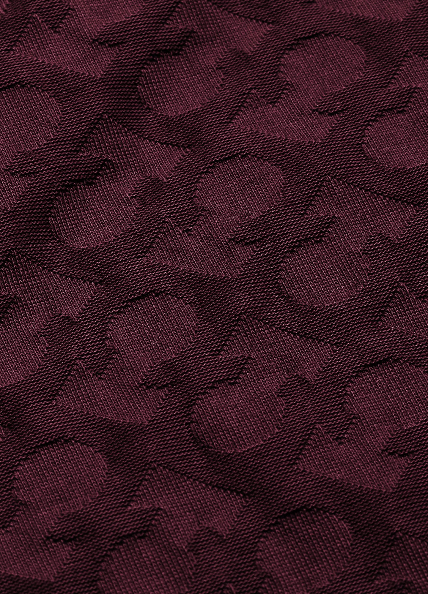 Monogram Jacquard T-shirt Oxblood