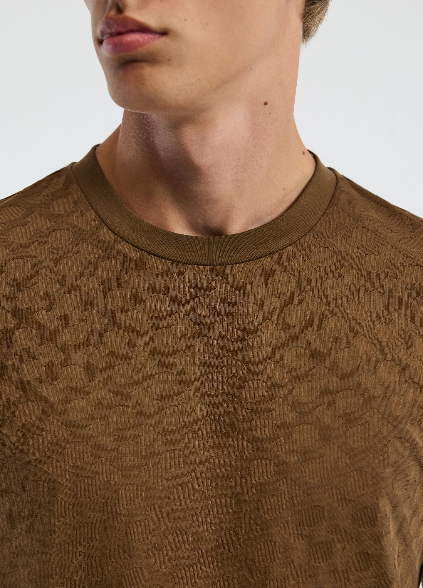 Monogram Jacquard T-shirt Toffee