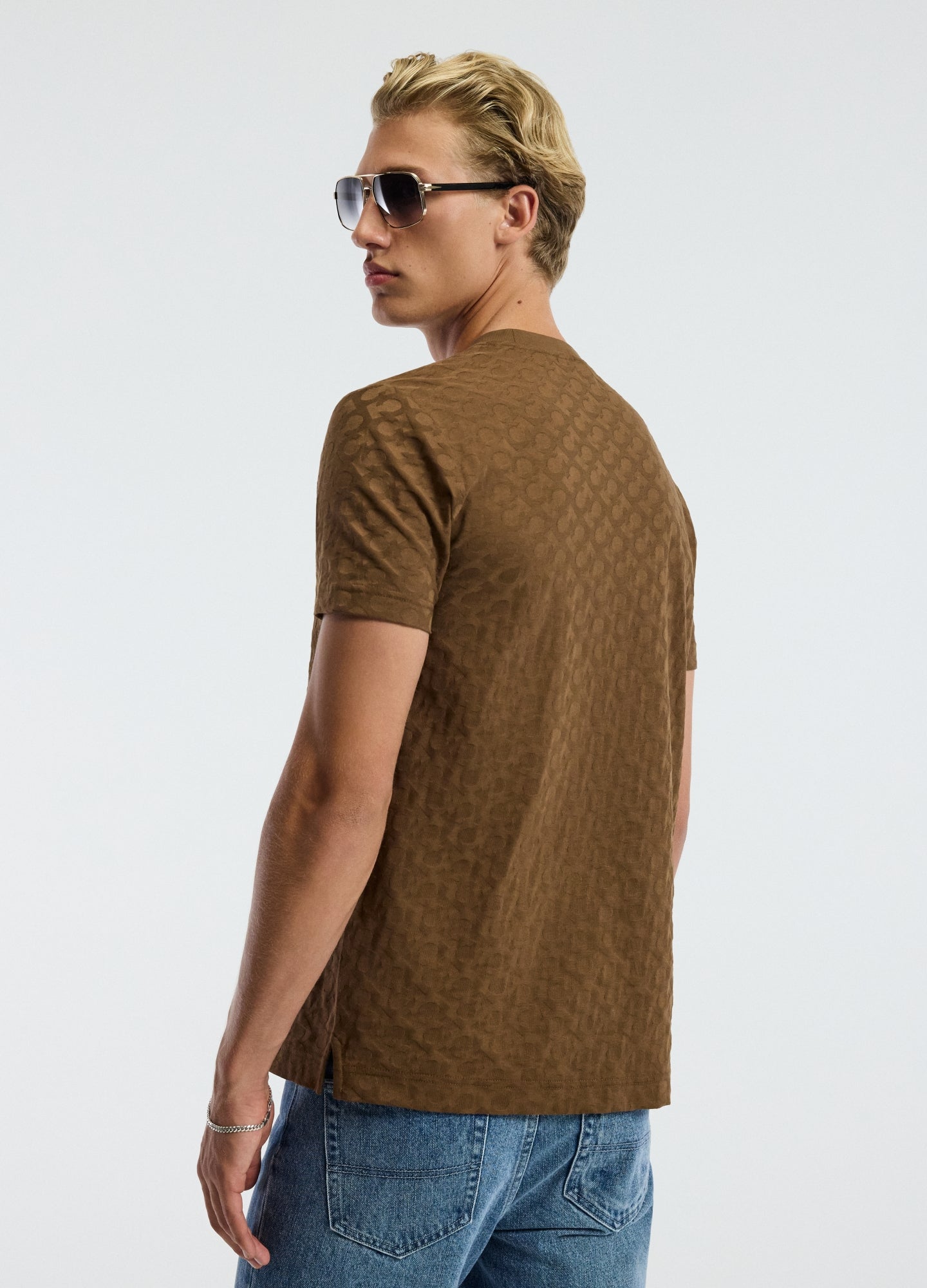 Monogram Jacquard T-shirt Toffee