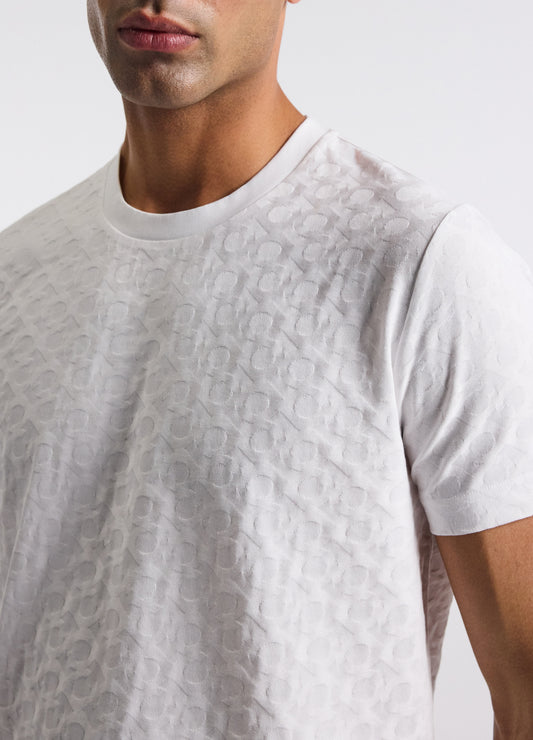 Monogram Jacquard T-shirt White