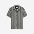 Mesh Stripe Shirt Black