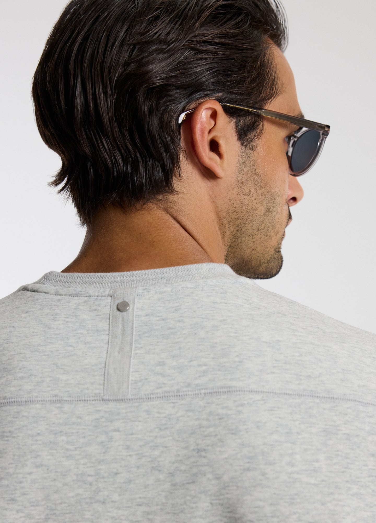 Relaxed Double Knit T-shirt Grey Marl