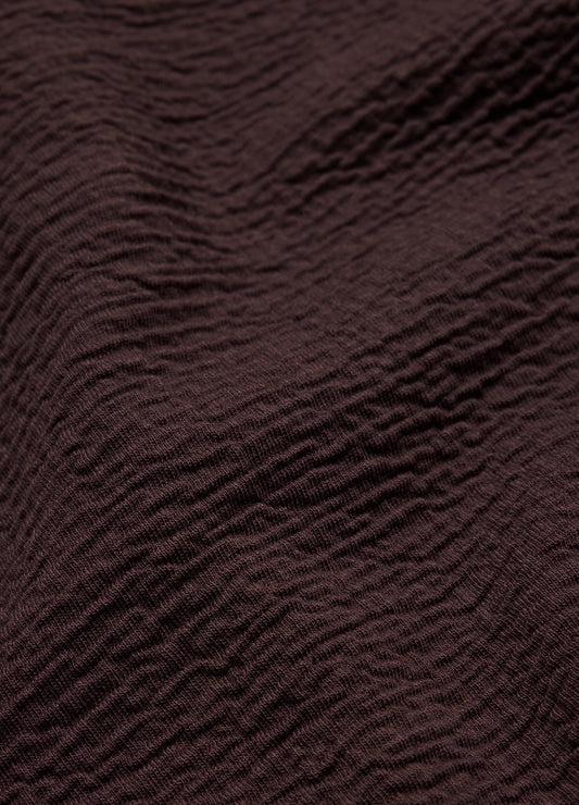 Loose Fit Crinkle T-shirt Bourbon