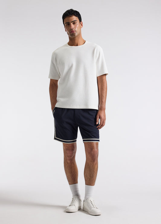Loose Fit Crinkle T-shirt Ivory
