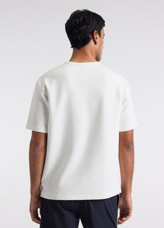 Loose Fit Crinkle T-shirt Ivory