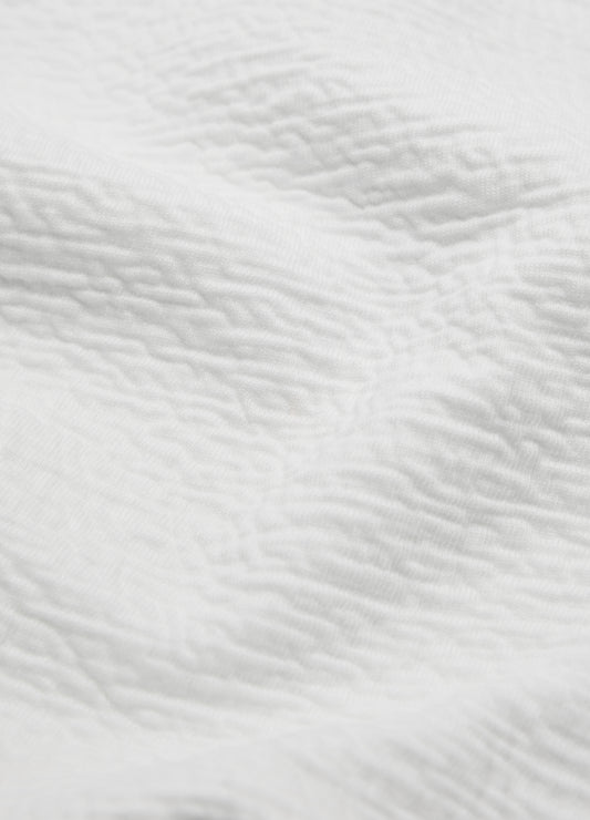 Loose Fit Crinkle T-shirt Ivory