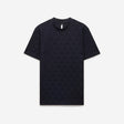 Geometric Jacquard T-shirt Navy