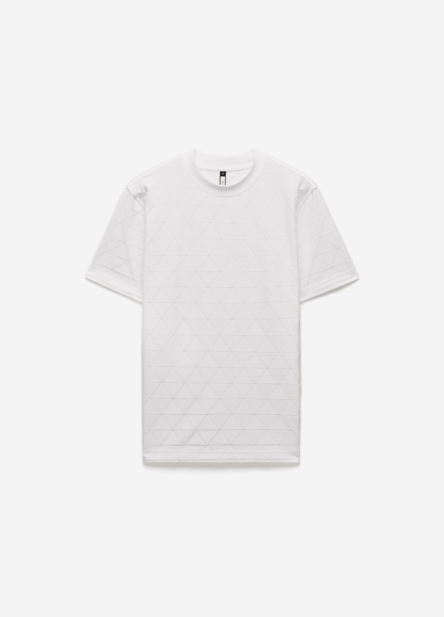 Geometric Jacquard T-shirt Off White
