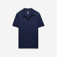 Chevron Jacquard Polo Mid Blue