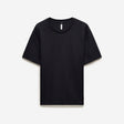 Relaxed Diagonal Jacquard T-shirt Black