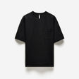 Loose Fit Seersucker T-shirt Black