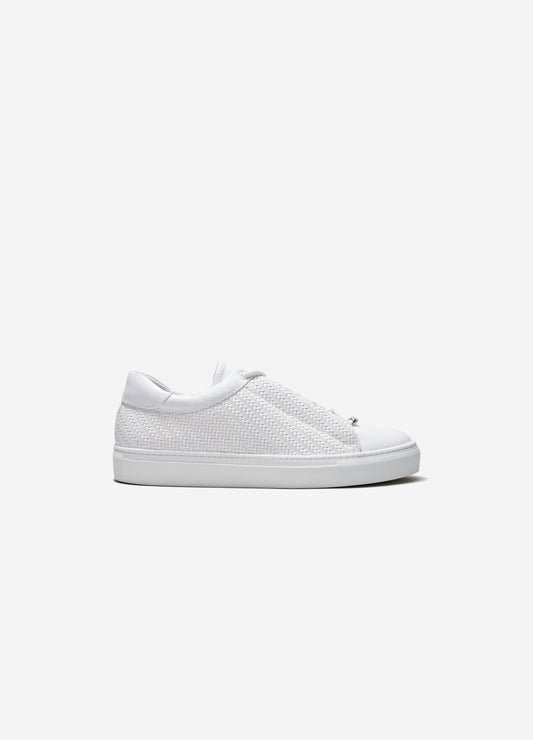 Woven Concealed Sneaker White