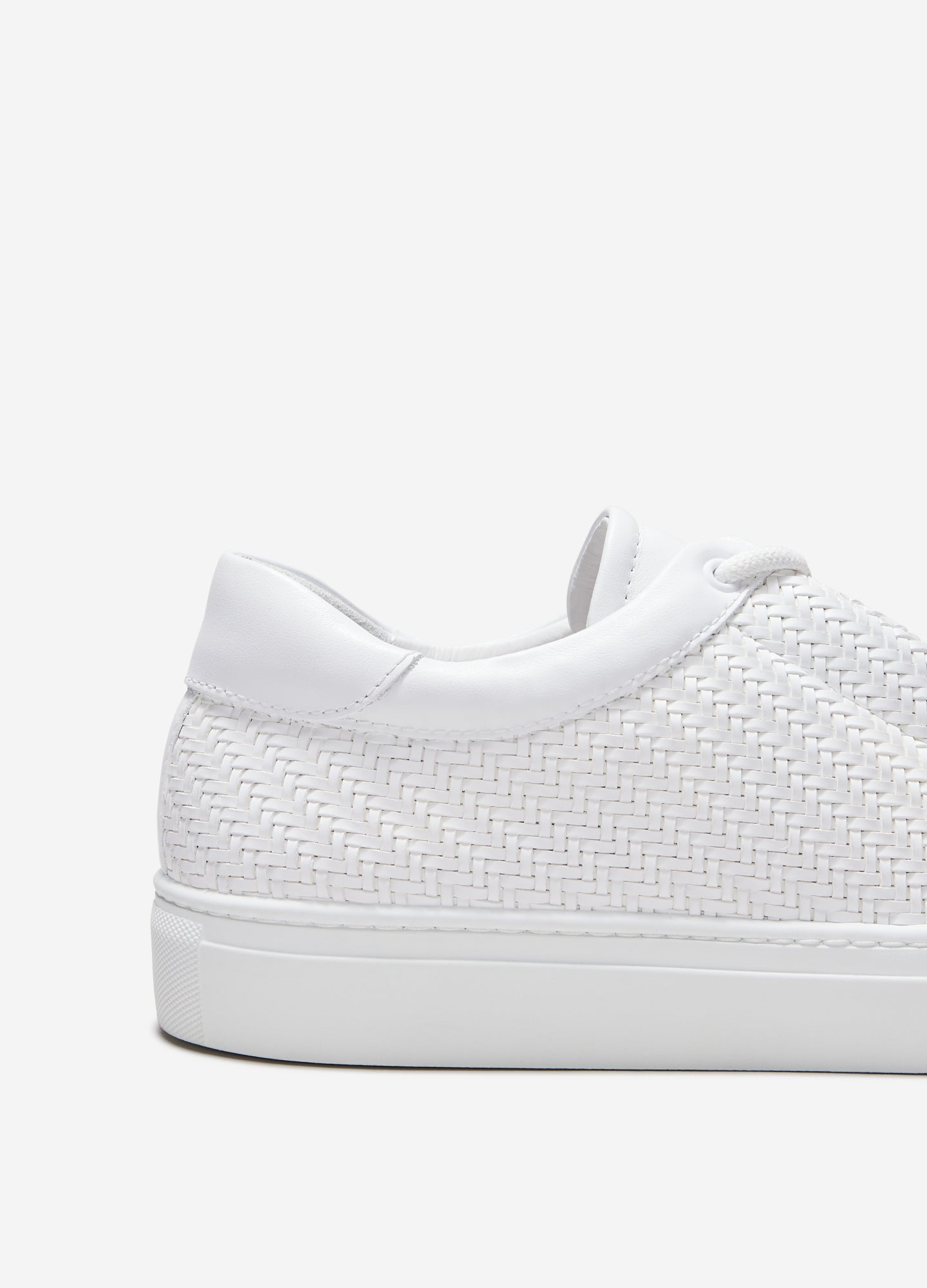 Woven Concealed Sneaker White