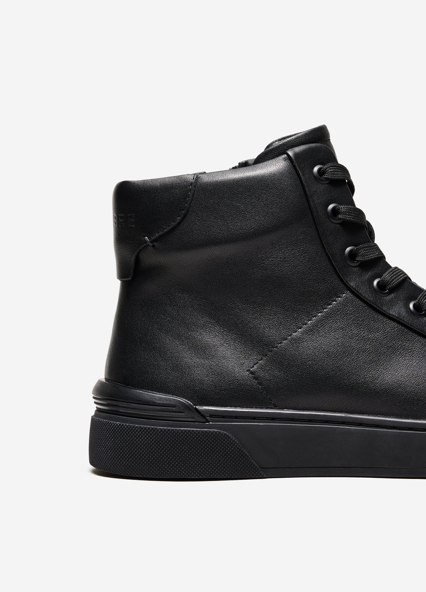 Owen Leather High-Top Black