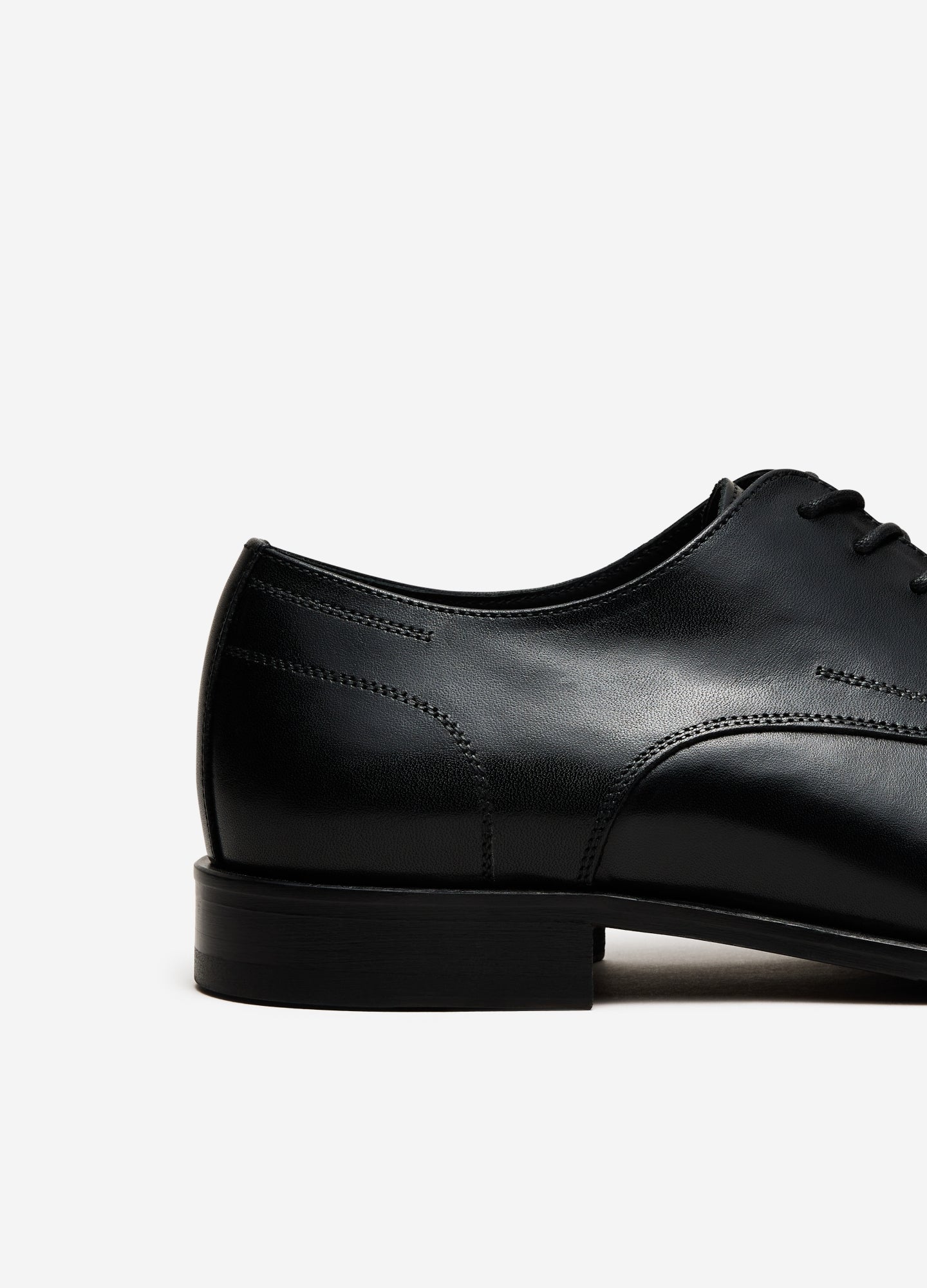 Black Leather Derby Black