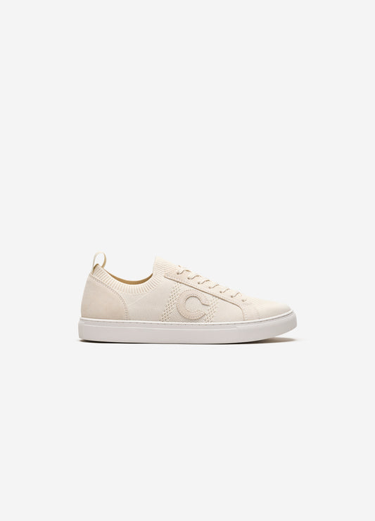 Knit Monogram Sneaker Cream