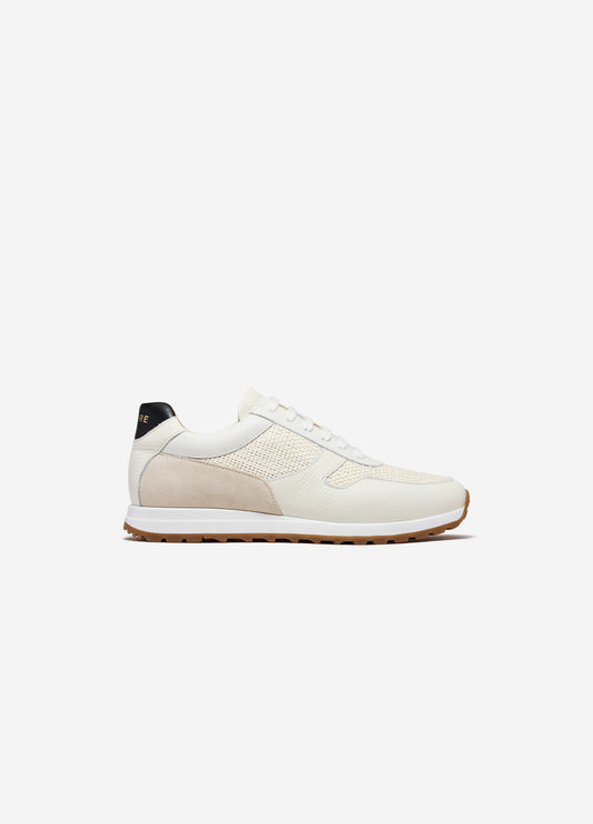 Woven Mix Sport Sneaker Cream Combo