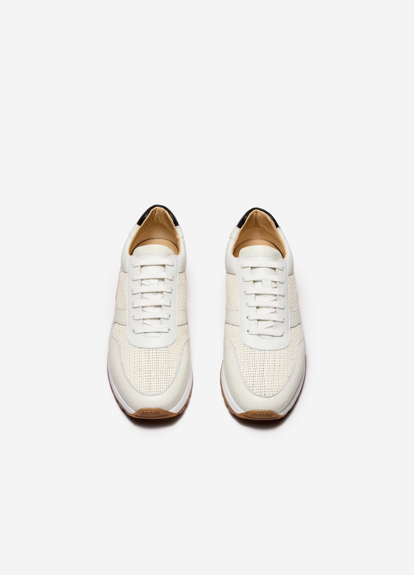 Woven Mix Sport Sneaker Cream Combo