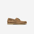 Suede Boat Shoe Stone