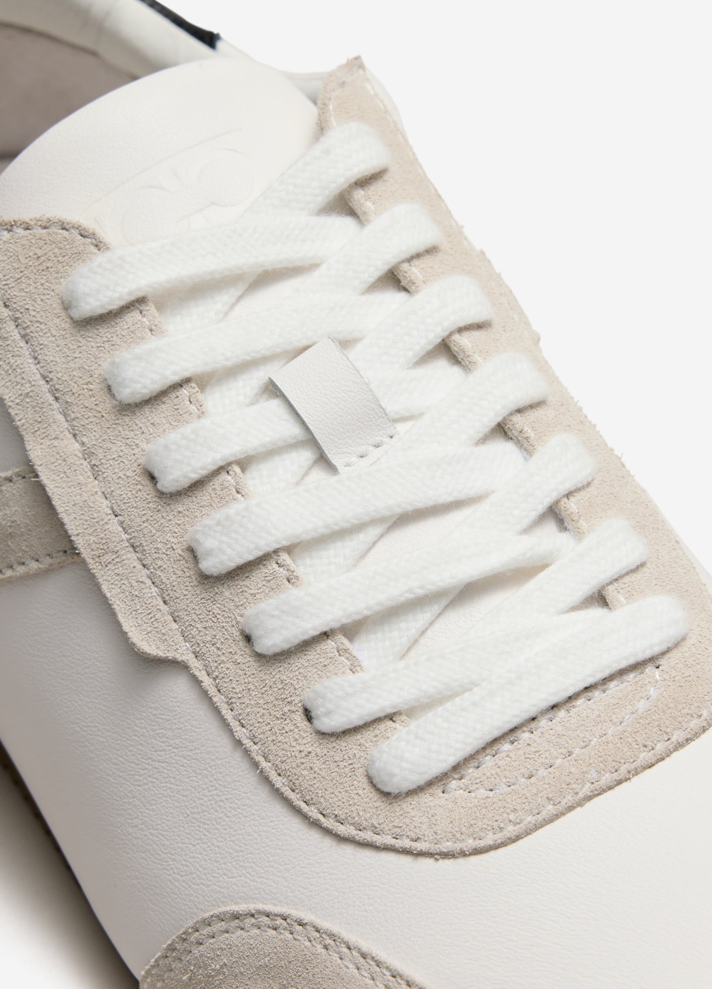 Low Profile Leather Sneaker White Combo