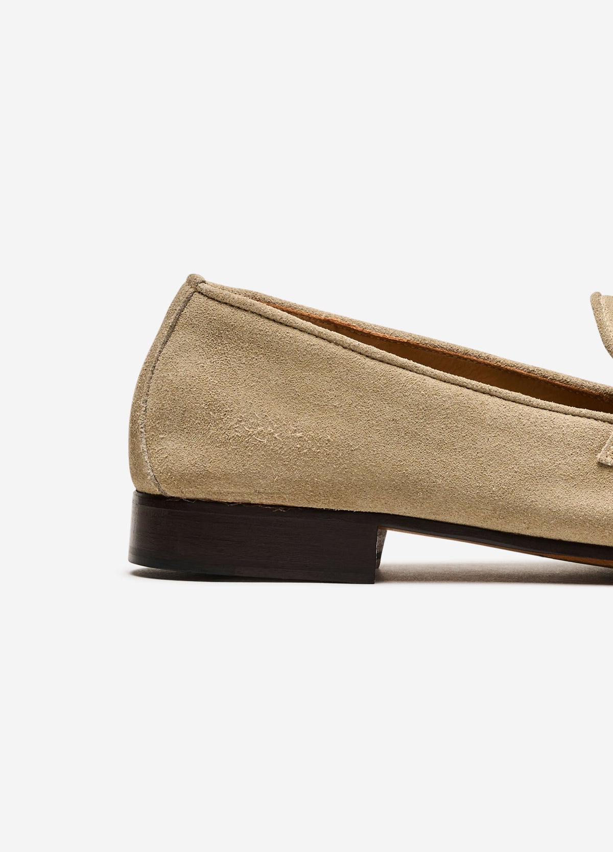 Horsebit Suede Loafer Sand