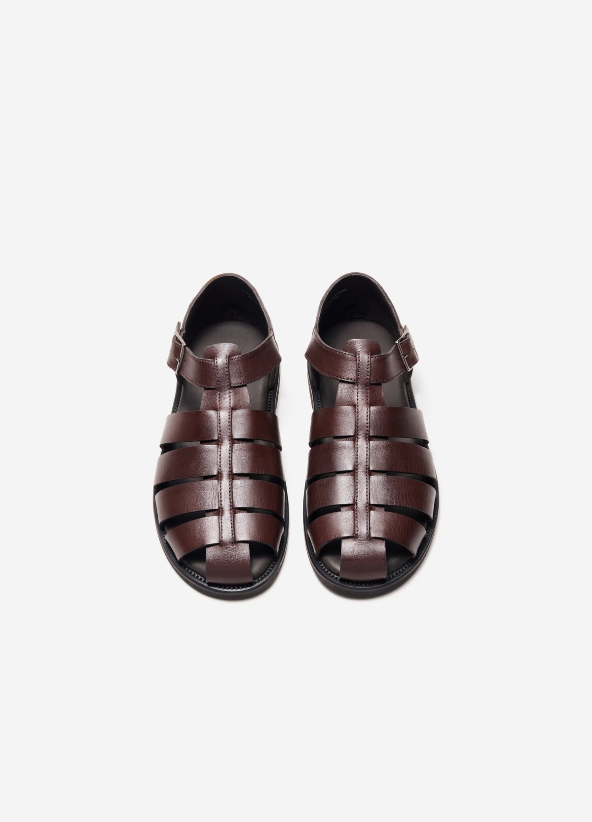 Leather Fisherman Sandal Chocolate
