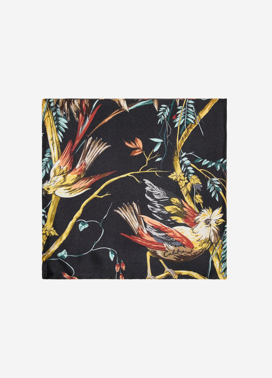Forest Pocket Square Black Combo