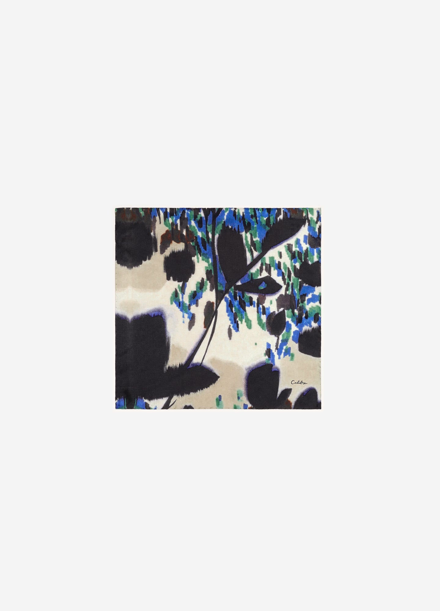 Autumn Leaves Pocket Square Blue Combo