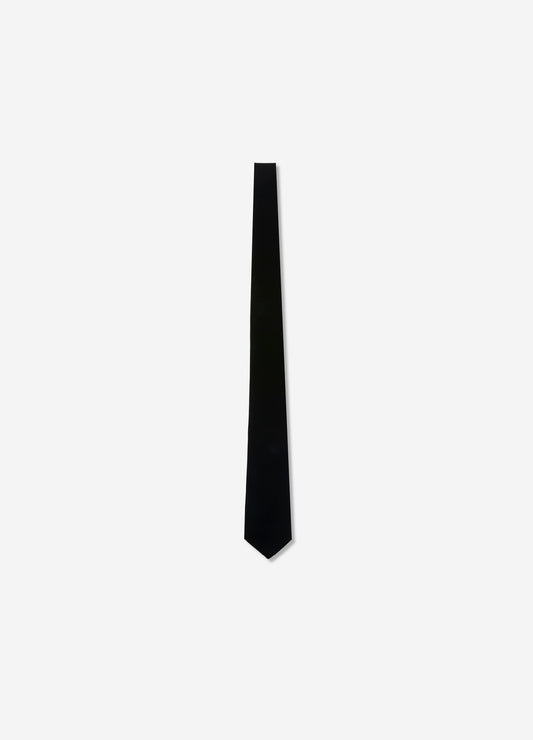 Velvet Regular Tie Black Black