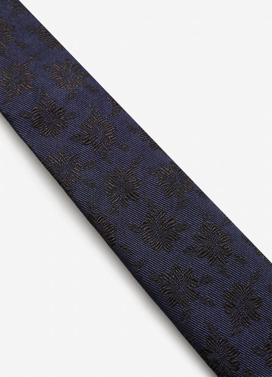 Floral Jacquard Tie Navy Combo