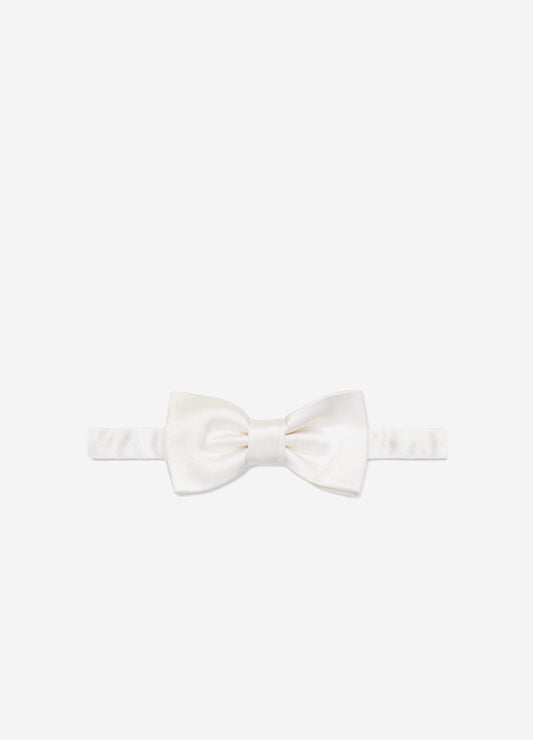 Italian Silk Bow Tie Ivory