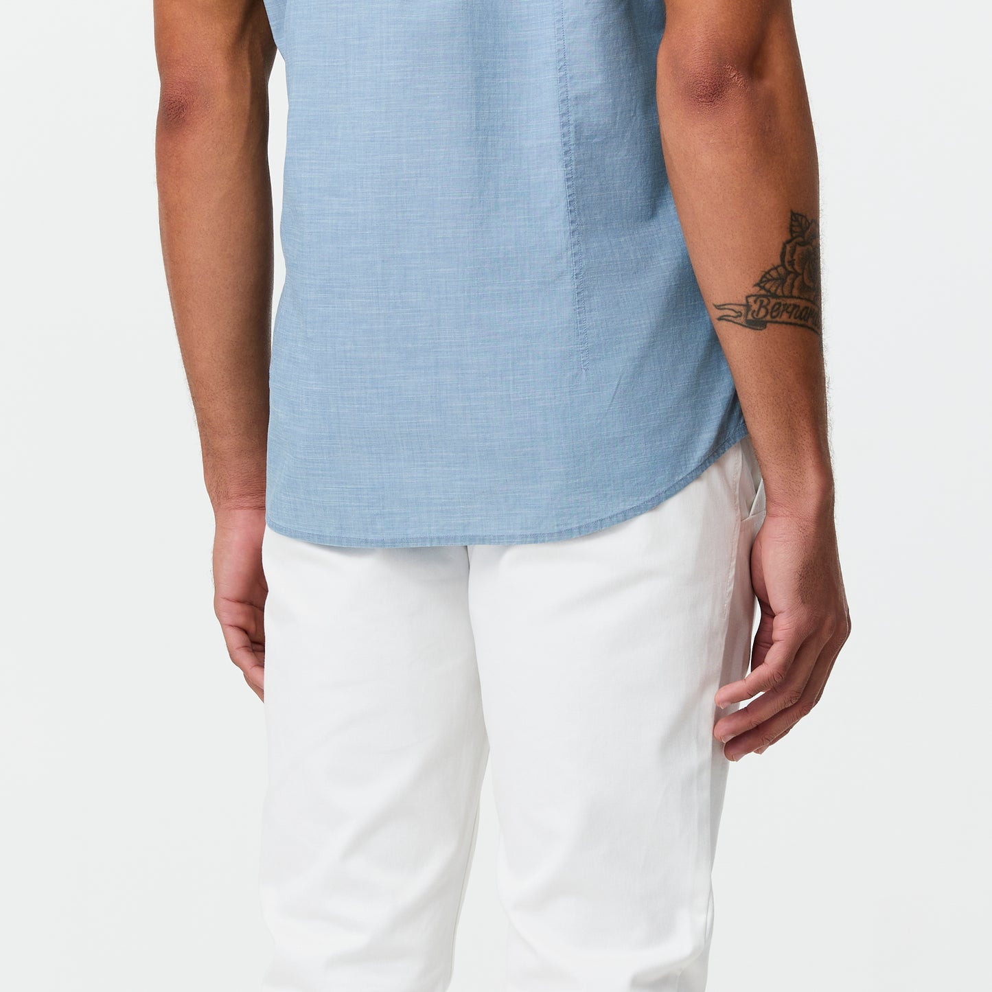 Slim Fit Cotton Stretch Chinos White