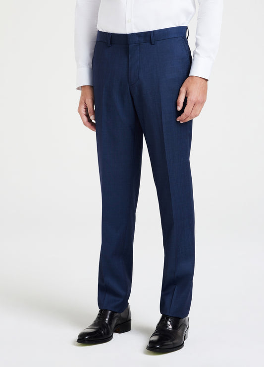 Pinpoint Twill Suit Pant Blue