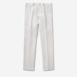 Linen Cotton Twill Suit Pant Silver