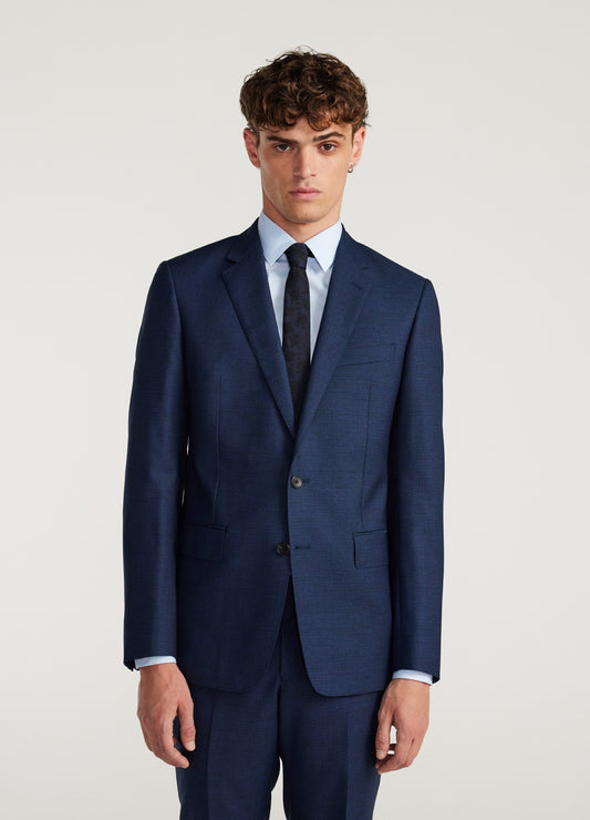 Crosshatch Suit Jacket Dark Teal
