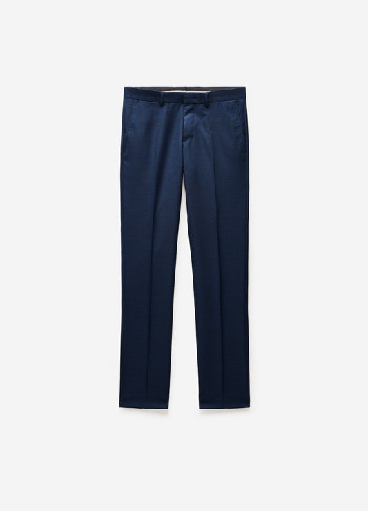 Crosshatch Suit Pants Dark Teal